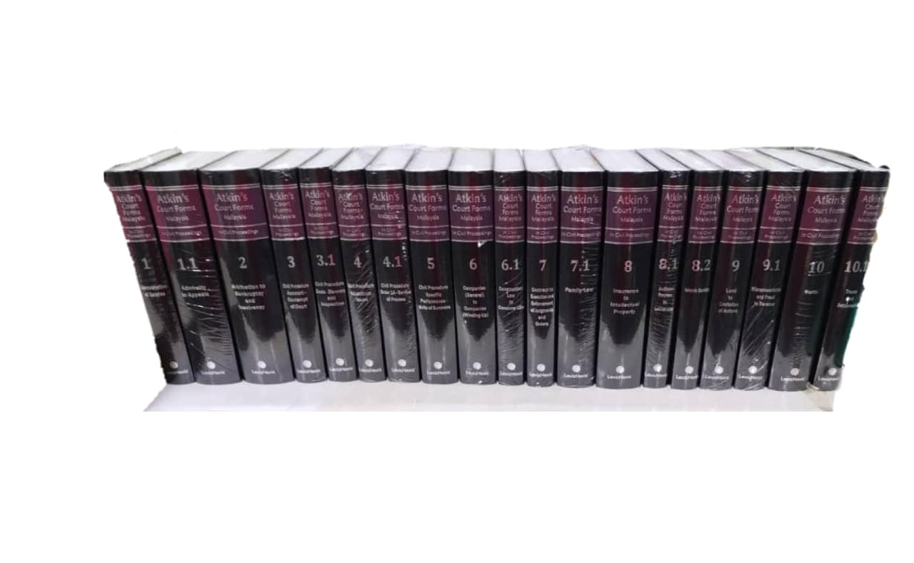 Atkin's Courts Forms Malaysia - 2025 Edition - 19 Bound Volumes