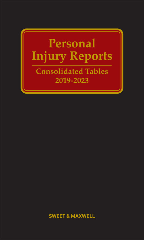 Personal Injury Reports (Consolidated Tables 2019–2023)