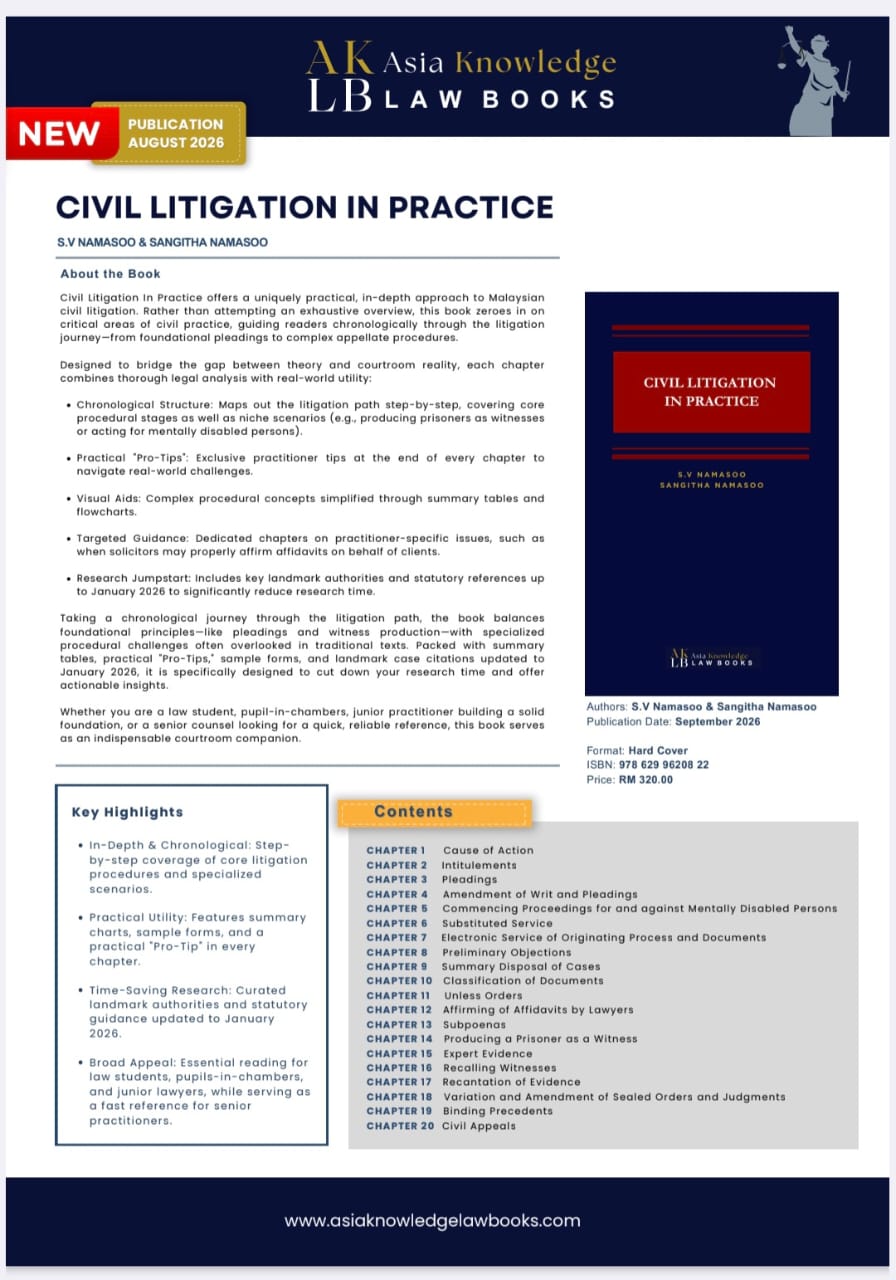 Civil Litigation In Practice  By S. V. Namasoo & Sangitha Namasoo - 2026  Pre Order Now!!!