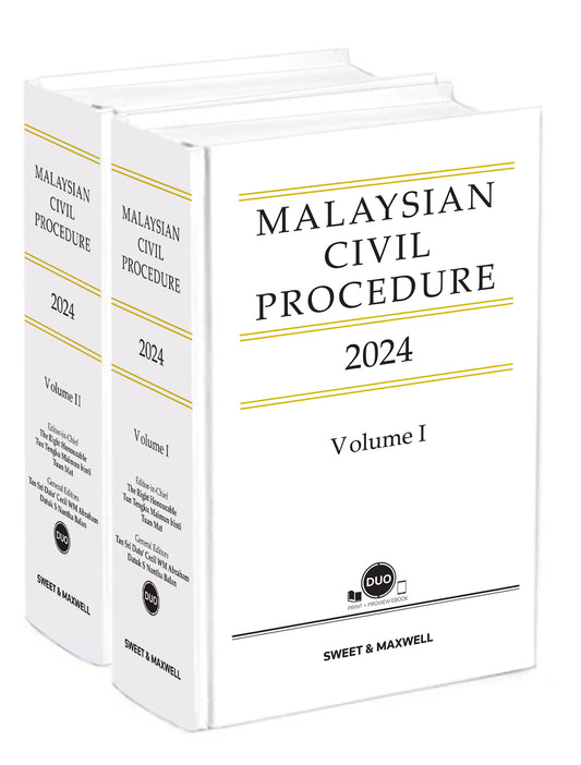 Malaysian Civil Procedure 2024 (2 Volumes) | (Malaysian White Book)  Hard Cover & Pro View