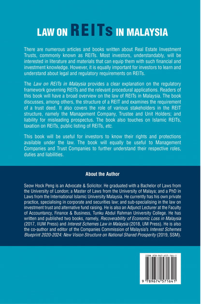 The Law On REITs In Malaysia - Seow Hock Peng (2022)