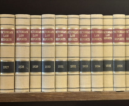 Victorian Law Reports - Pre Owned - 1870 - 1999