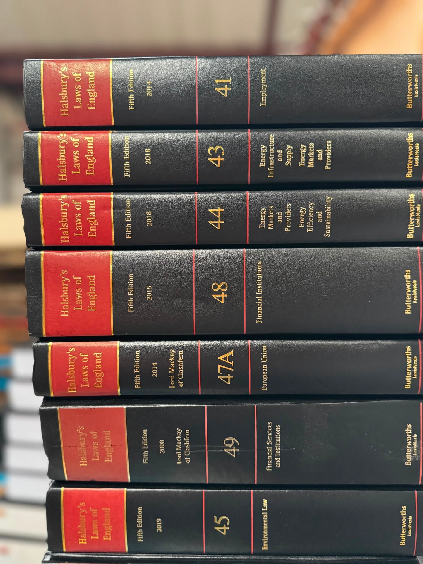 Halsbury's Laws of England – 4th & 5th Editions - Pre-Owned Set