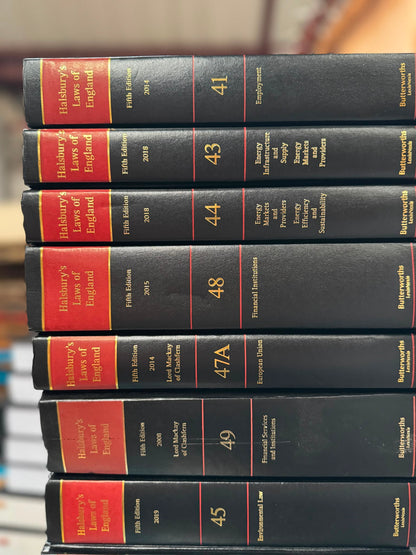 Halsbury's Laws of England – 4th & 5th Editions - Pre-Owned Set