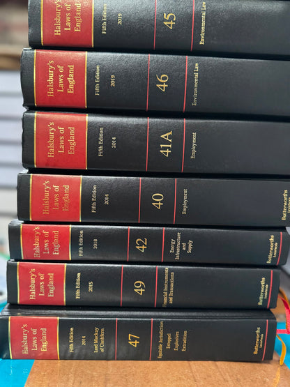 Halsbury's Laws of England – 4th & 5th Editions - Pre-Owned Set
