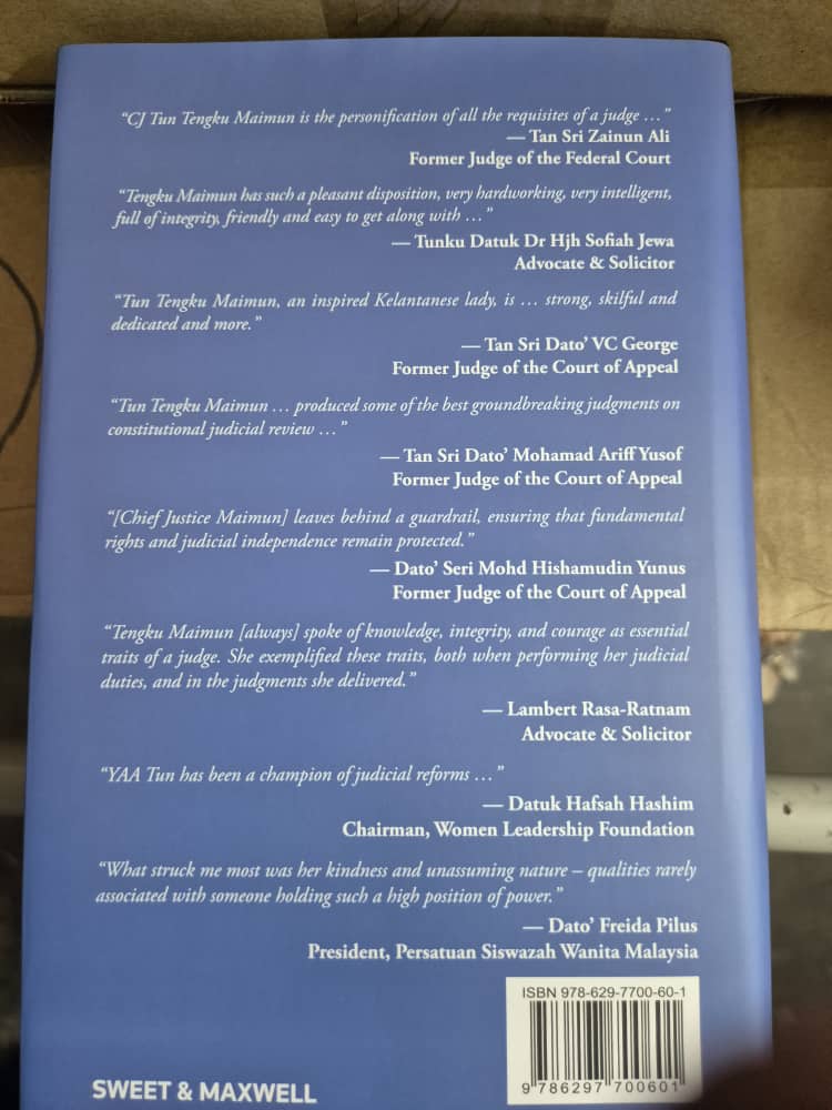 Behind The Gavel -  Tun Tengku Maimun BT Tuan Mat - 2025