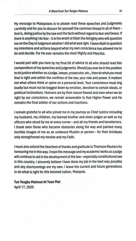 Behind The Gavel -  Tun Tengku Maimun BT Tuan Mat - 2025